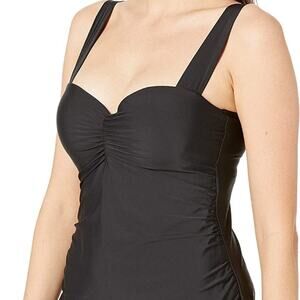 NWT Athena Women's Solid Underwire Bandini Tankini Top size 8